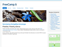 Tablet Screenshot of freecamp.lt